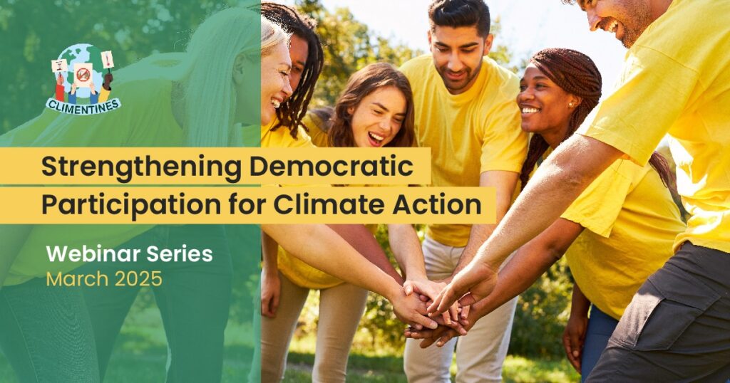 Webinar Series | Strengthening Democratic Participation for Climate Action
